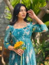 Misty Mix Cotton Long Western Dress Wholesale Clothing Suppliers In India